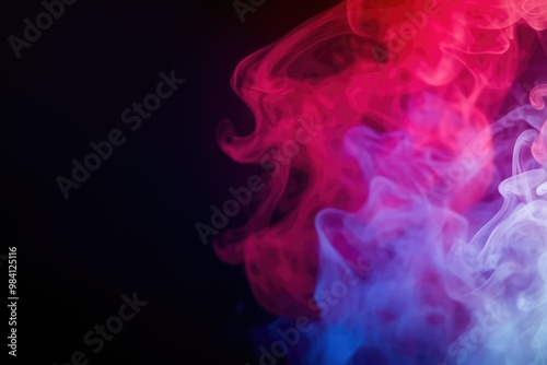 colorful smoke on black