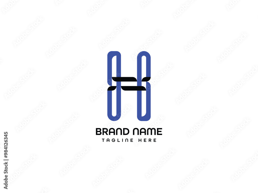 Obraz premium H letter logo, business logo design for company.