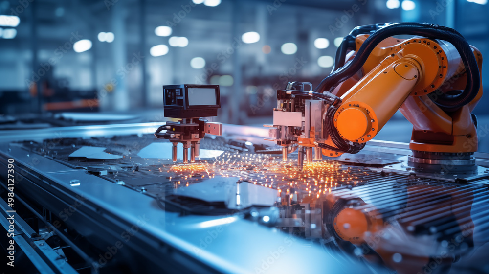 Understand the role of robotics in the production of printed circuit boards . Understand the role of robotics in the production of printed circuit boards .
