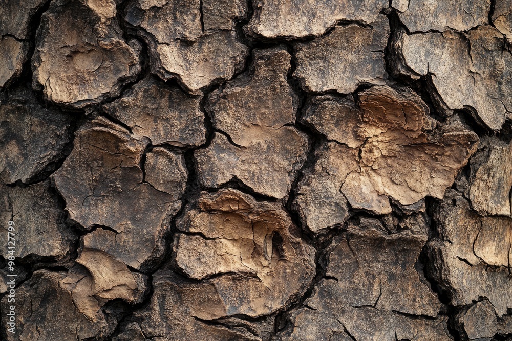 Close - up of tree bark texture showing deep ridges and natural cracks Close - up of tree bark texture showing deep ridges and natural cracks