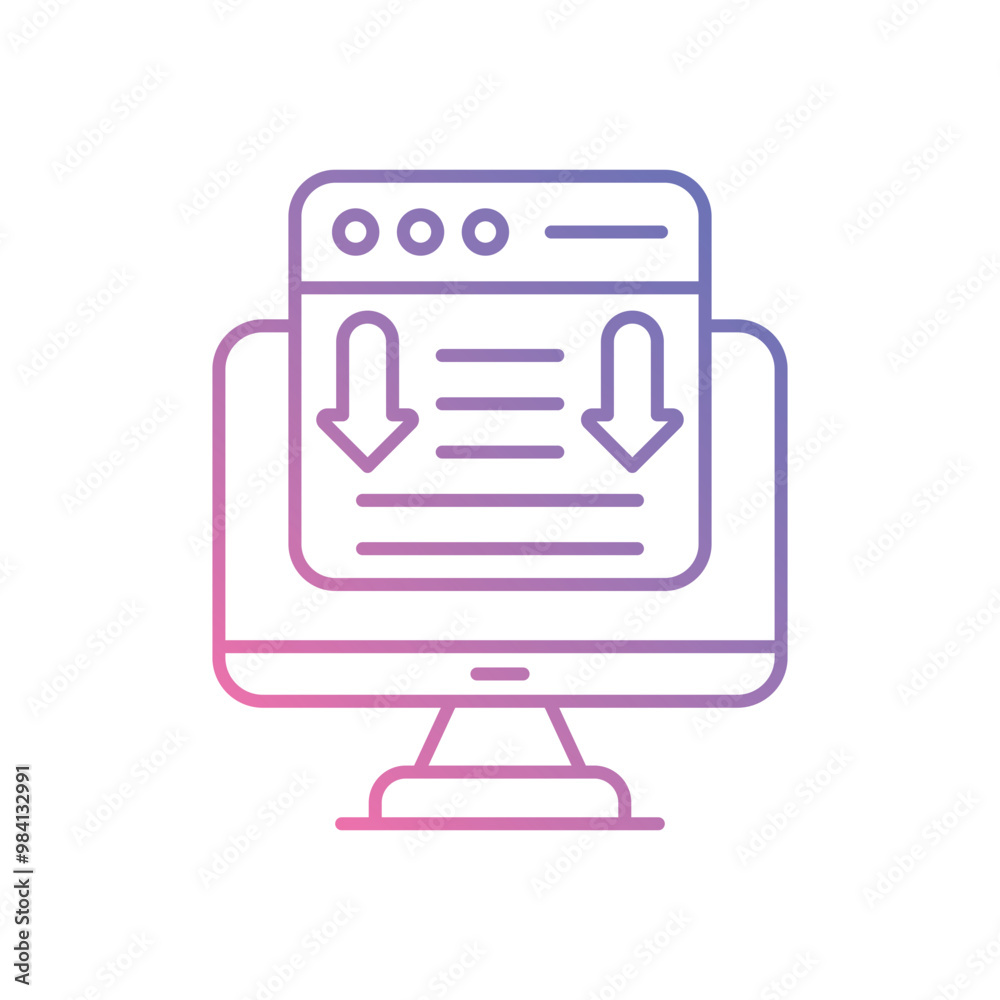 Landing Page vector icon stock illustration Landing Page vector icon stock illustration