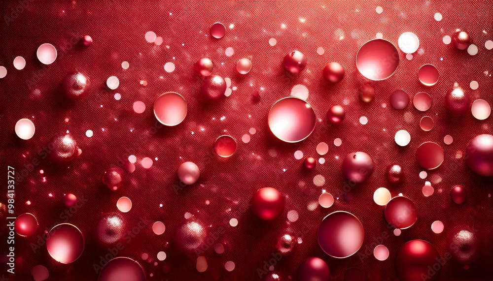 Red water drops background Red water drops background