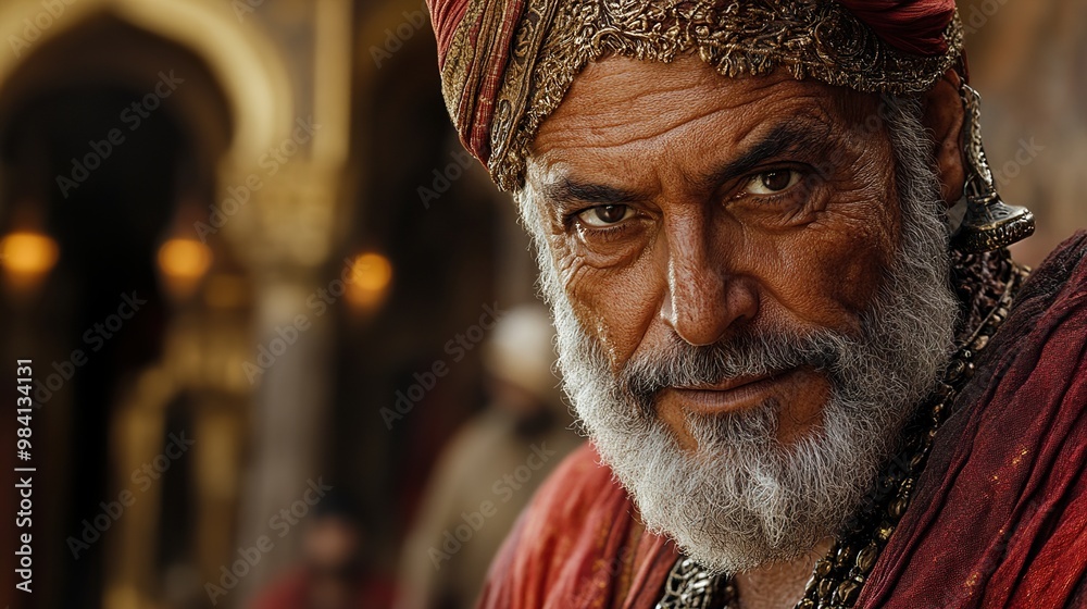 Intense Portrait of a Man in a Turban Intense Portrait of a Man in a Turban
