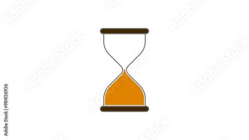Hourglass – Time Icon on Transparent Background (Alpha Channel)