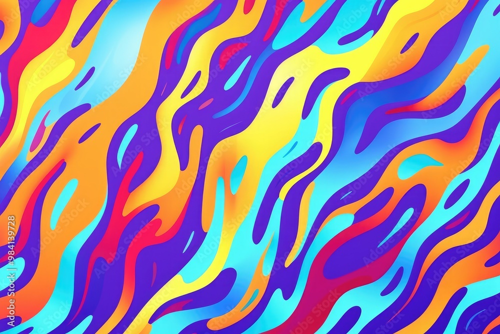 Abstract digital art with wavy shapes and vibrant colors in shades of blue, yellow, and purple, creating a fluid and dynamic effect.
Abstract digital art with wavy shapes and vibrant colors in shades of blue, yellow, and purple, creating a fluid and dynamic effect.