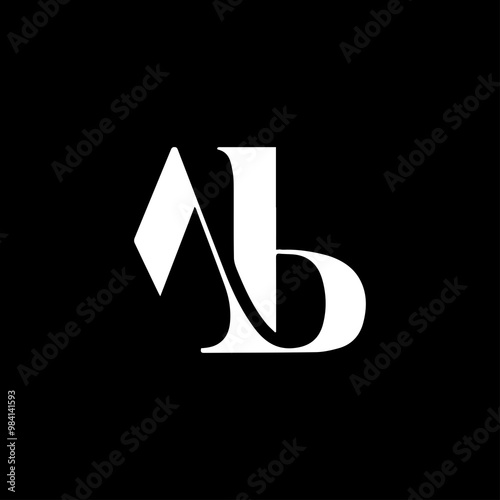 AB Letter Logo icon Modern and Luxury desiggn