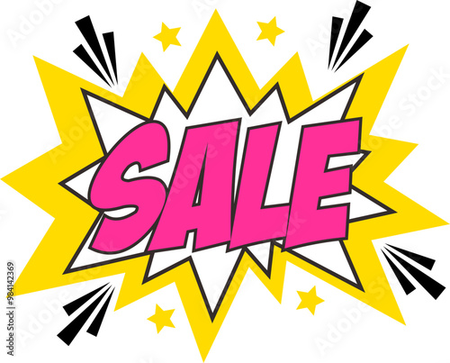 Big Sale Pop Art Comic Style