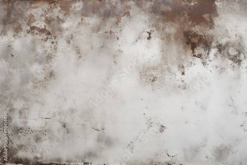 White and weathered grunge texture with stains, scratches, aged effect, and urban style for industrial background