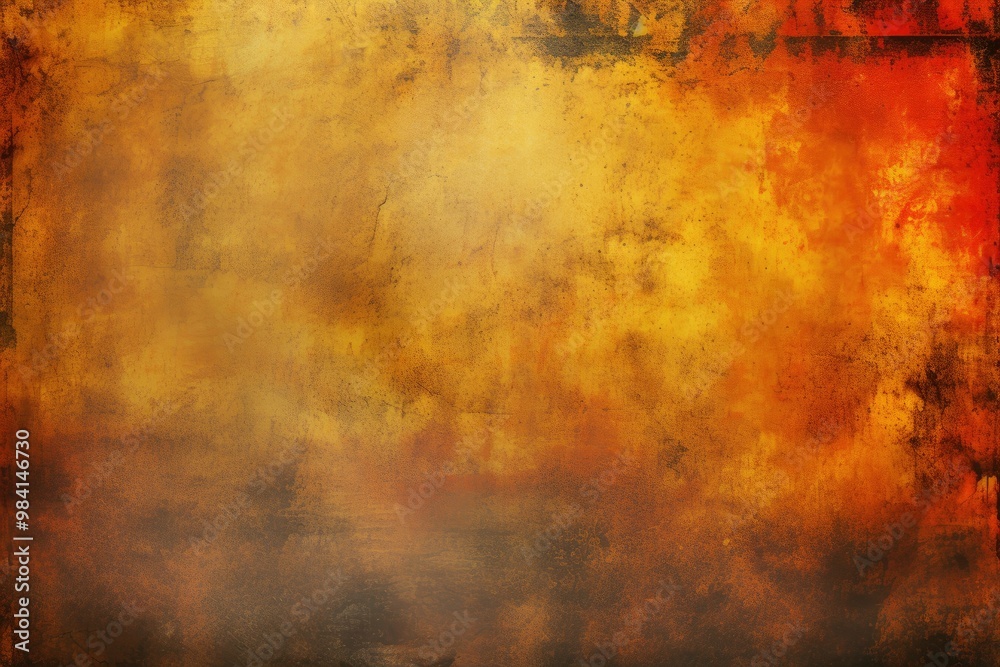 Obraz premium Vintage orange grunge texture for aged and distressed background with paint surface and old look.