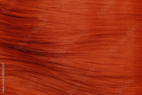 Vibrant orange hair texture