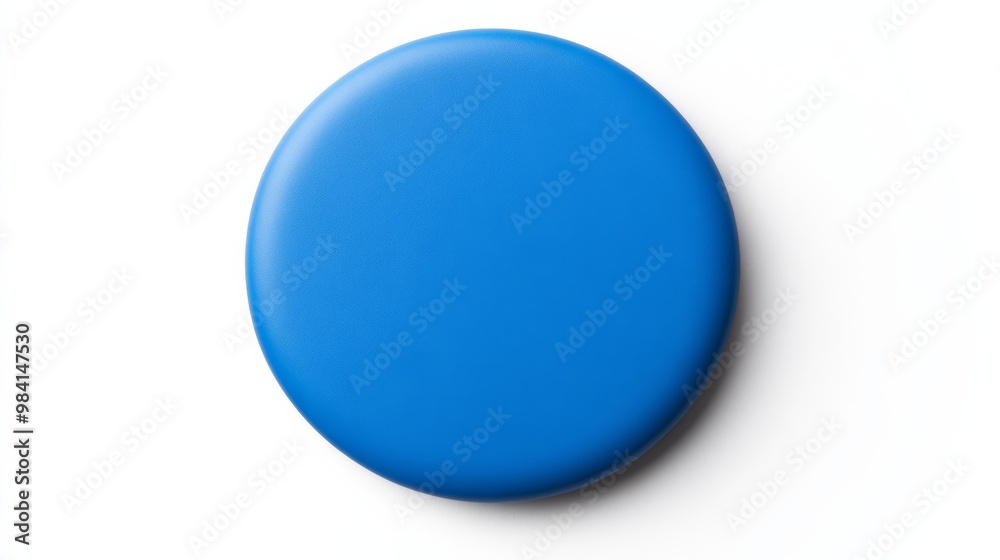 Blue circle symbolizing World Diabetes Day isolated on white background minimalistic design with soft shadows emphasizing the symbol healthcare awareness concept Blue circle symbolizing World Diabetes Day isolated on white background minimalistic design with soft shadows emphasizing the symbol healthcare awareness concept