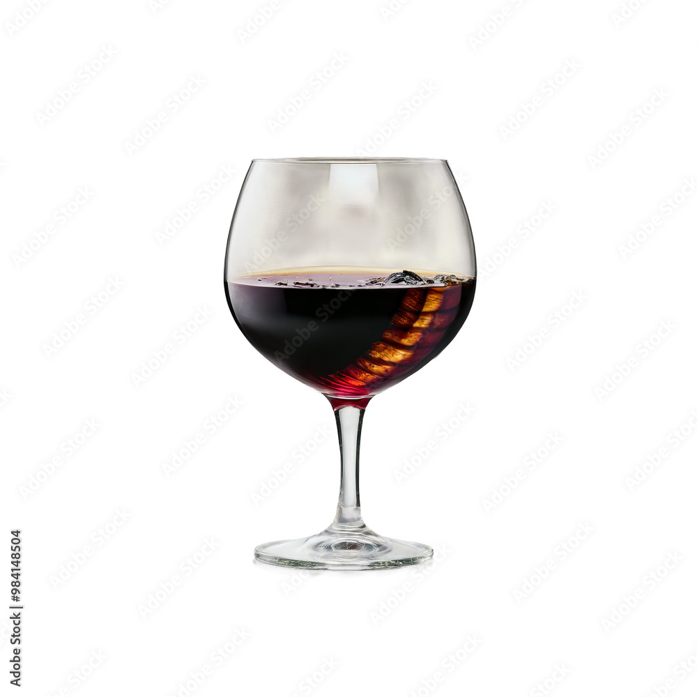 Primitivo in a short stemmed glass deep ruby hue accompanied by a slice of grilled Primitivo in a short stemmed glass deep ruby hue accompanied by a slice of grilled