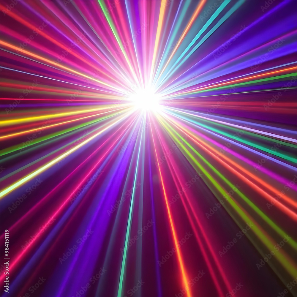 3d render abstract background with colorful spectrum Bright neon rays and glowing lines 3d render abstract background with colorful spectrum Bright neon rays and glowing lines