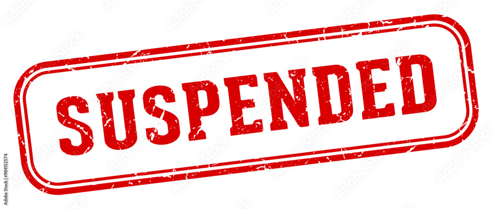 SUSPENDED STAMP SUSPENDED STAMP