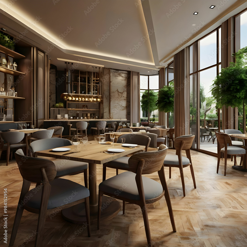 3d render render luxury restaurant cafe 3d render render luxury restaurant cafe