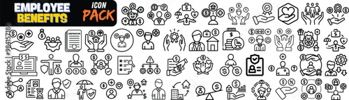 Comprehensive Employee Benefits Icon Collection