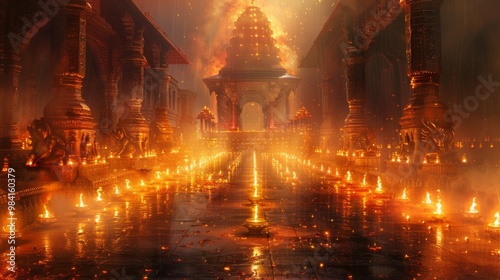 Minimalist background illustration featuring traditional Indian elements for Maharaja Agrasen Jayanti festival.
