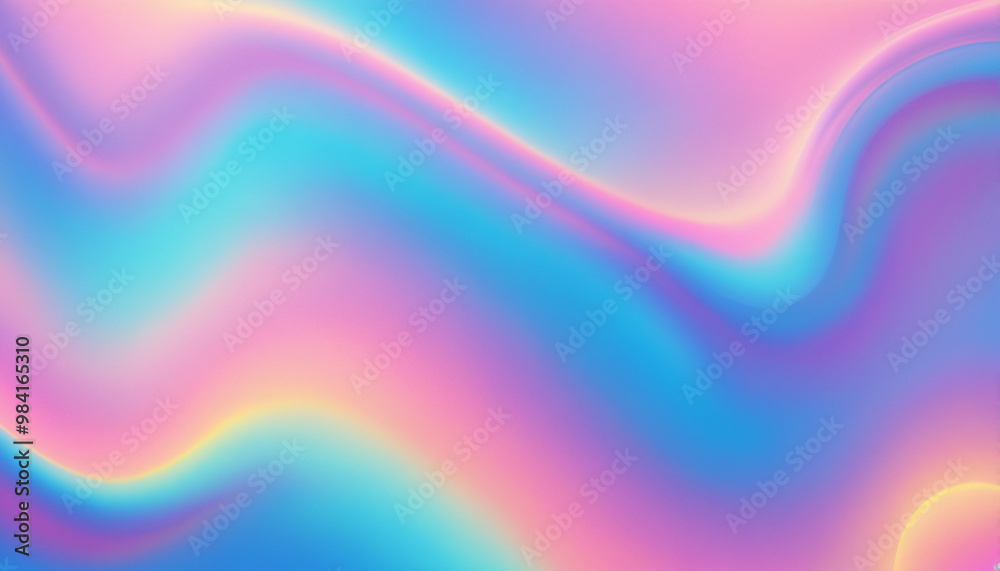 Obraz premium Fond texture métallique fluide pack liquide brillant vibrant irisé holographique arc-en-ciel multicolore.