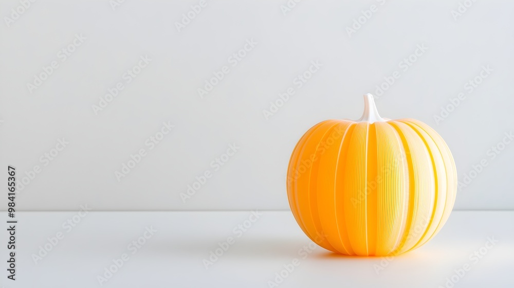 Futuristic 3D Printed Halloween Pumpkin - Intricate Sci-Fi Design with Glowing Details Precision Engineering Perfect for Halloween Decor and Tech Enthusiasts