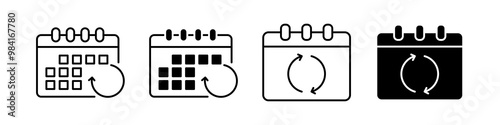 subscription vector icon set