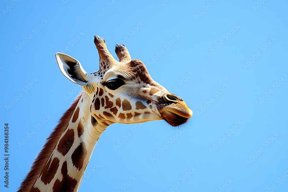 Naklejka premium giraffe in the zoo