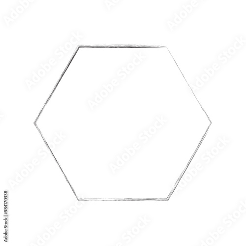 Hexagon vector icon. Outline Filled Vector Sign . . isolated transparent . arrows . data exchange . digitization . technology . black and white outline and filled version . eps10 .