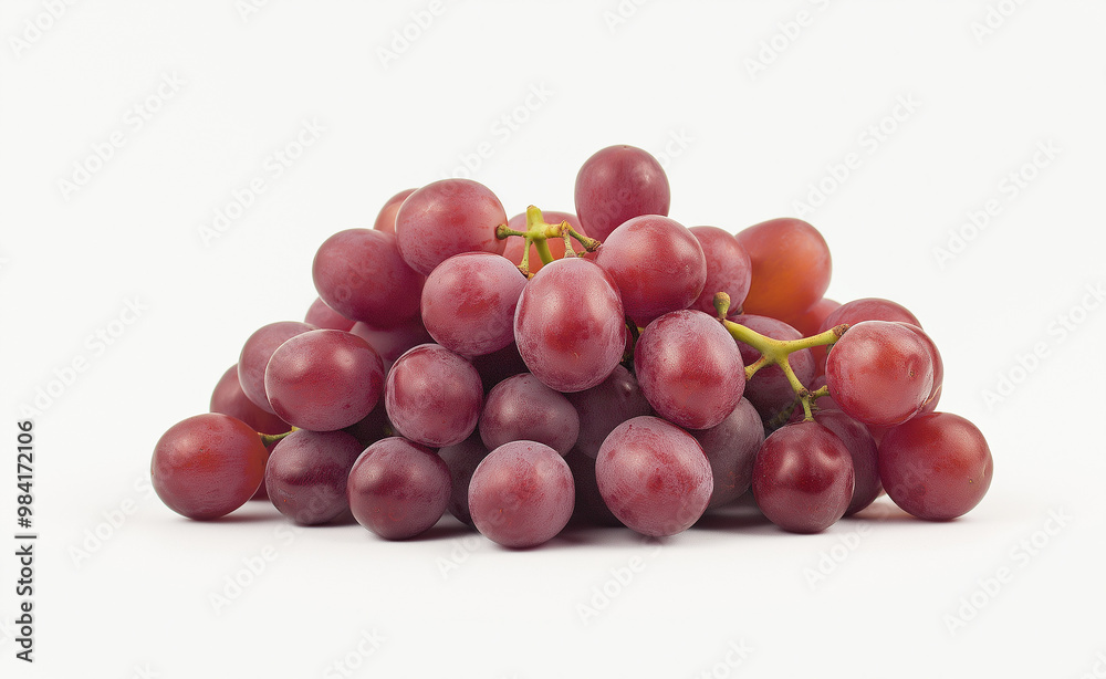 red grapes isolated on white red grapes isolated on white