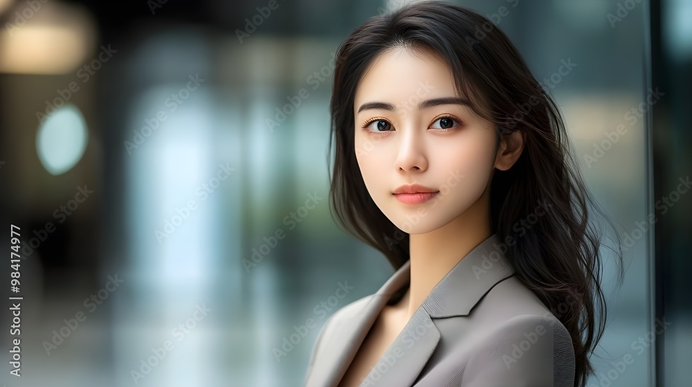 Asian Woman in Professional Business Attire. Asian Woman in Professional Business Attire.