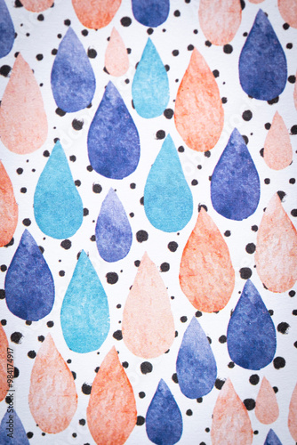 Arrière plan coloré gouttes design
