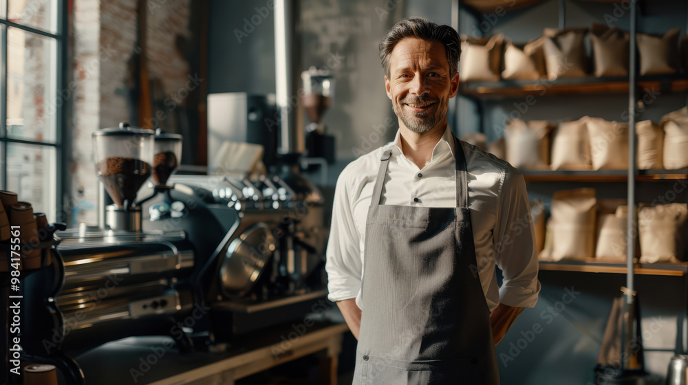 Fototapeta premium The Barista in Coffee Shop