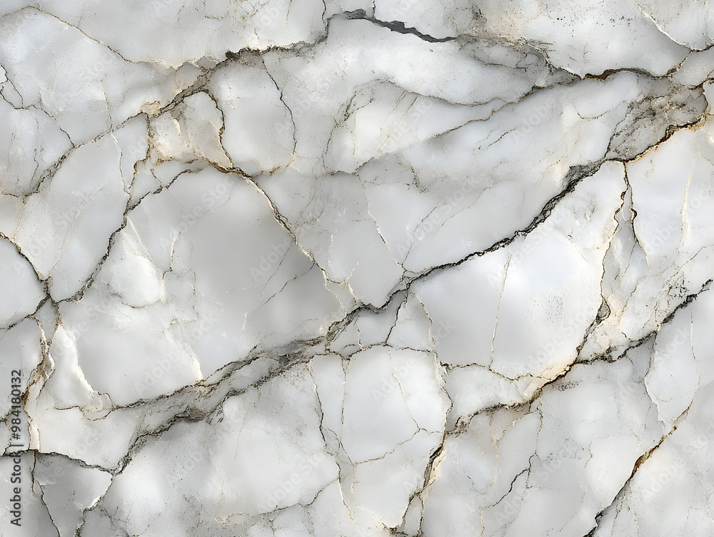 Elegant marble texture featuring intricate cracks and natural patterns, ideal for backgrounds and design projects.