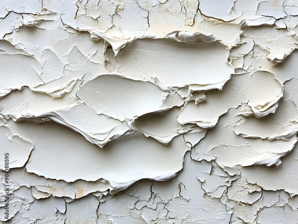 Textured paint layers create a unique abstract background, showcasing the beauty of peeling and cracked surfaces. Textured paint layers create a unique abstract background, showcasing the beauty of peeling and cracked surfaces.