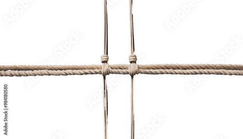  man passing bridge rope three-dimensional traveler backpack rope bridge suspended between mountain over forest danger wooden courage nature risk environment travel excursion suspension unstable