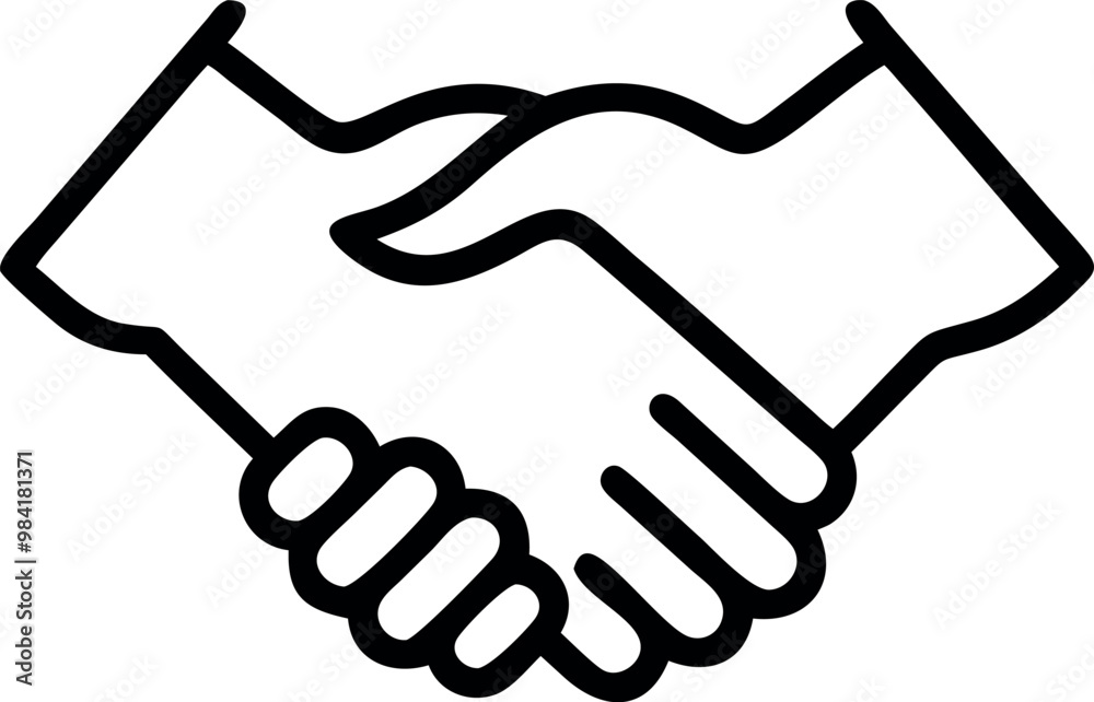 Partnership outline vector art Partnership outline vector art