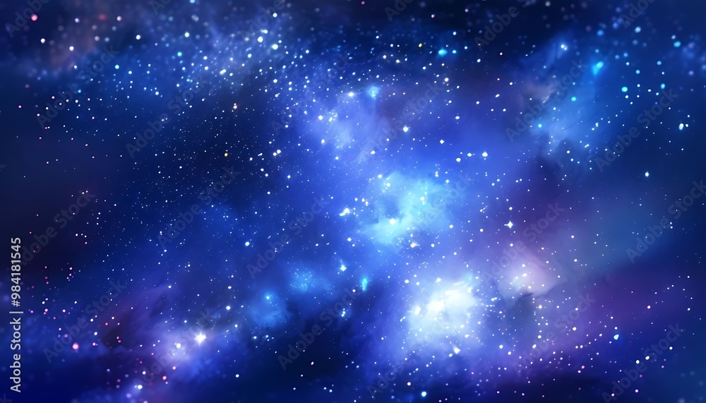 Fototapeta premium Celestial Tapestry: A Cosmic Kaleidoscope Background