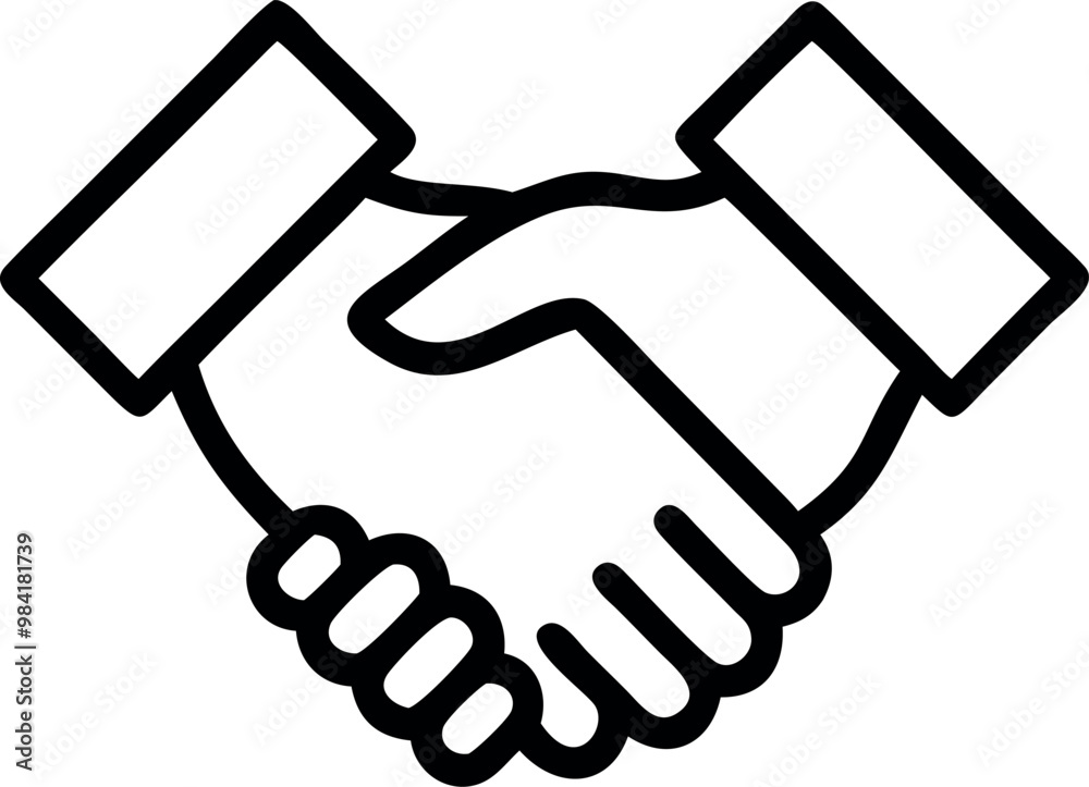 Partnership outline vector art Partnership outline vector art