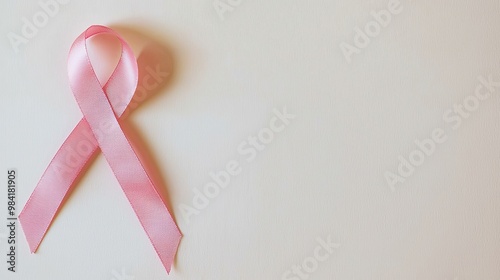 Wallpaper Mural Pink ribbon symbol of cancer awareness. World Cancer Day concept. Torontodigital.ca