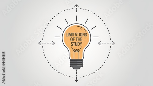 Illustration of Study Limitations with Light Bulb Icon