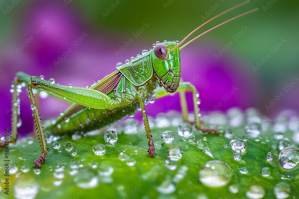 grasshopper on the grass grasshopper on the grass