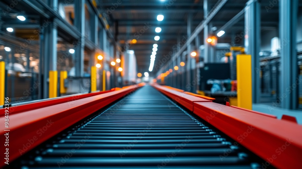 High-tech waste sorting plant with robotic sorters and AI-driven systems, separating different types of materials High-tech waste sorting plant with robotic sorters and AI-driven systems, separating different types of materials