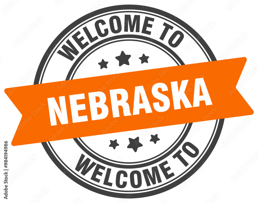 WELCOME TO NEBRASKA STAMP WELCOME TO NEBRASKA STAMP