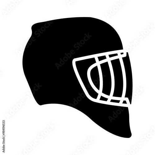 Hockey Helmet glyph icon