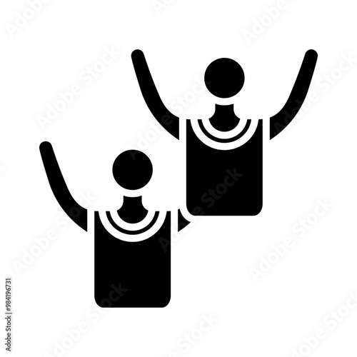 Hockey Fans glyph icon
