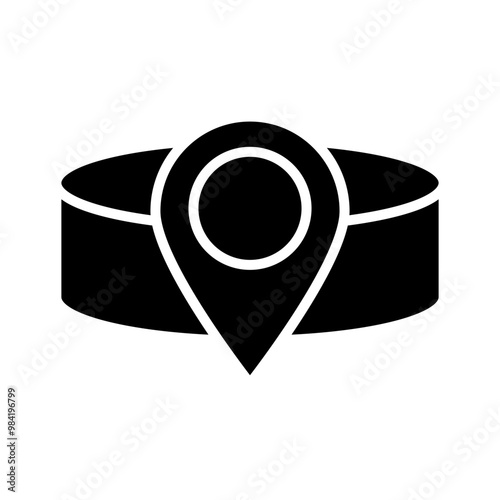 Canvas Print Placeholder glyph icon