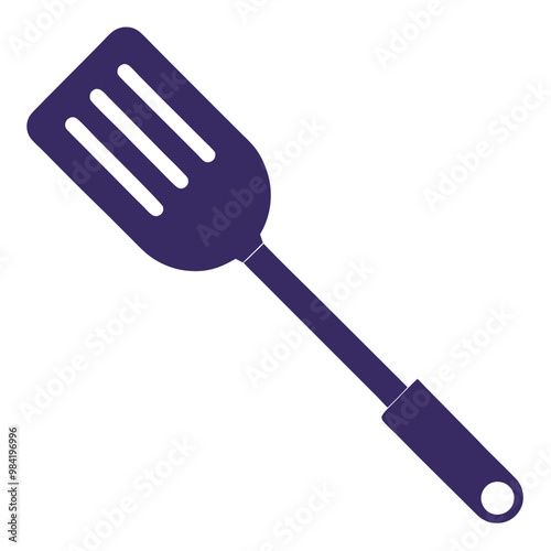 Spatula silhouette vector on a white background