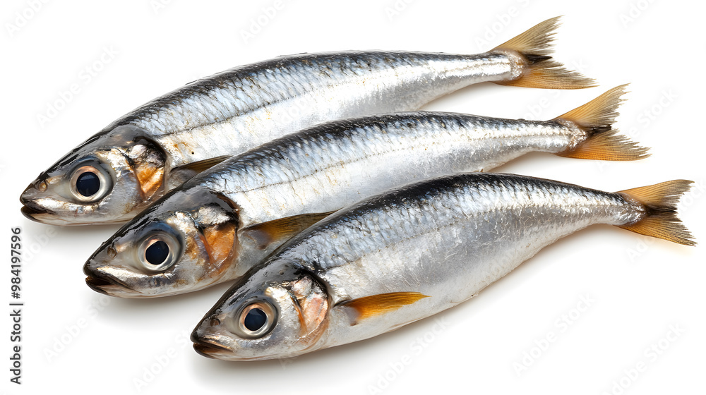 Herring fish isolated on white background Herring fish isolated on white background
