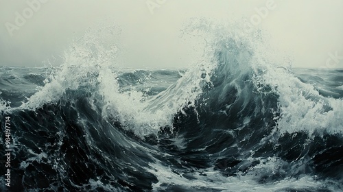 Powerful Waves Crashing in the Ocean - Dramatic Seascape Photography