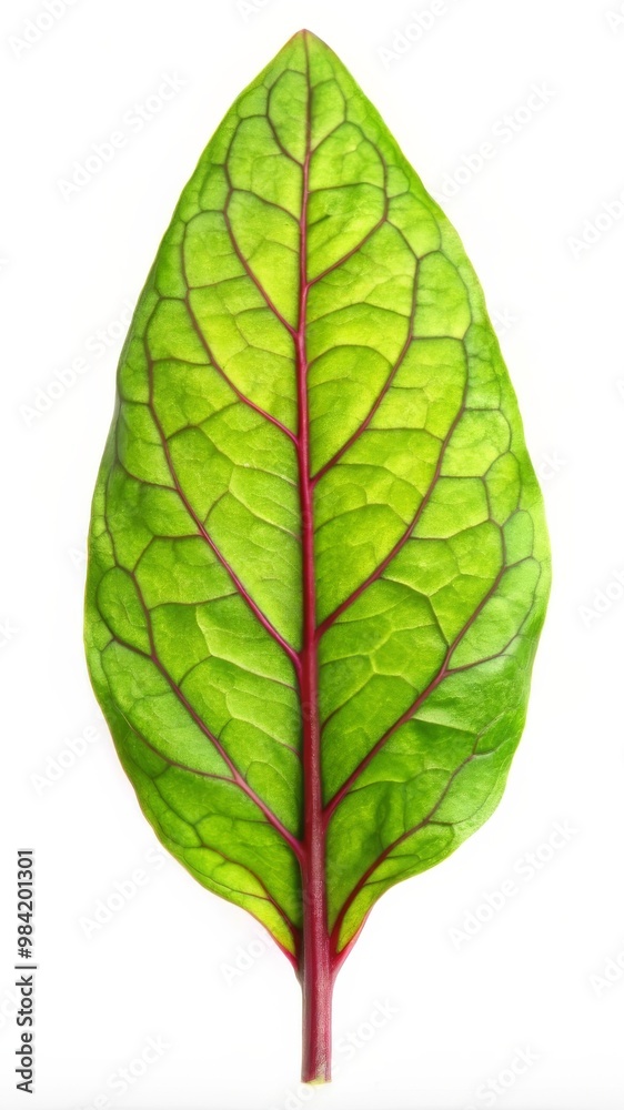 Sorrel Leaf Isolated on White Background - Fresh Green Herb Perfect for Culinary and Medicinal Uses Sorrel Leaf Isolated on White Background - Fresh Green Herb Perfect for Culinary and Medicinal Uses