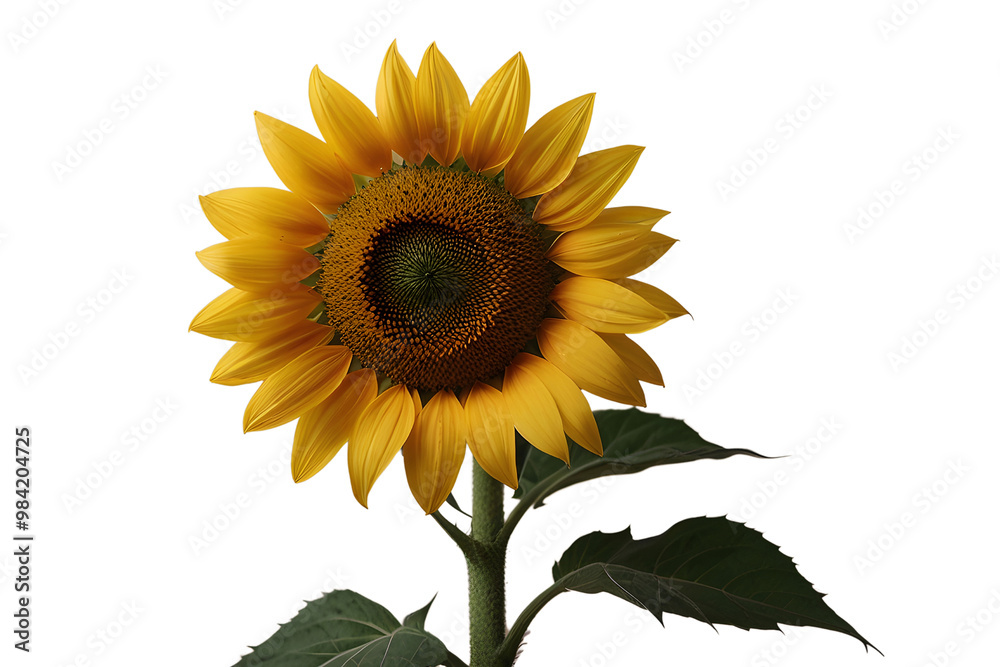 Obraz premium sunflower isolated on transparent background