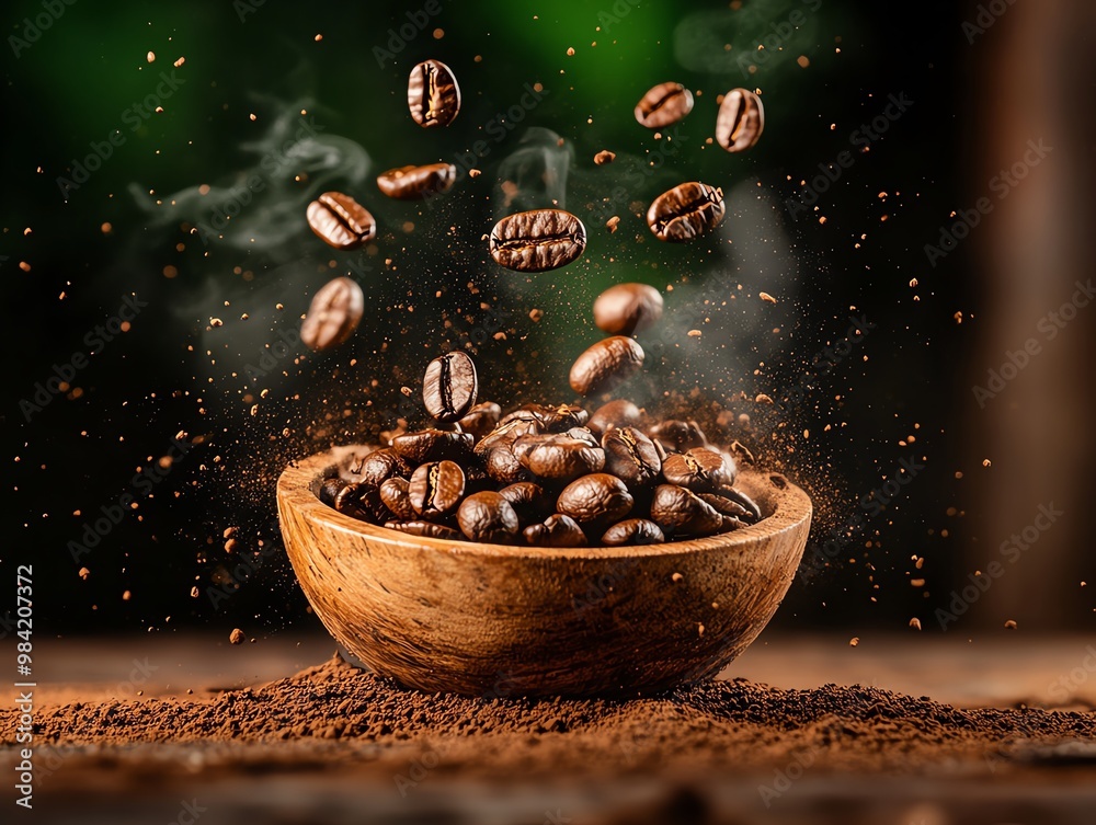Kopi luwak Indonesia coffee beans passed through a civets digestive tract in Bali Kopi luwak Indonesia coffee beans passed through a civets digestive tract in Bali